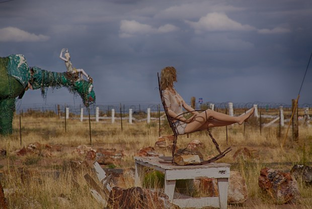 Just chillin' with my dinosaur...