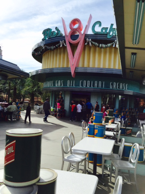 Flo's V-8 Cafe Entrance in Cars Land